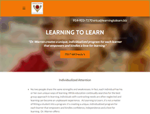 Tablet Screenshot of learningtolearn.biz